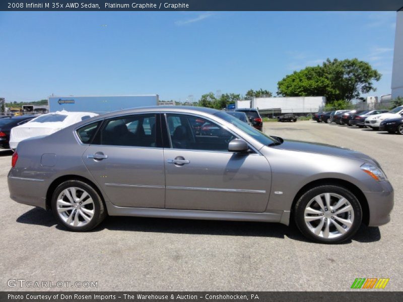 Platinum Graphite / Graphite 2008 Infiniti M 35x AWD Sedan