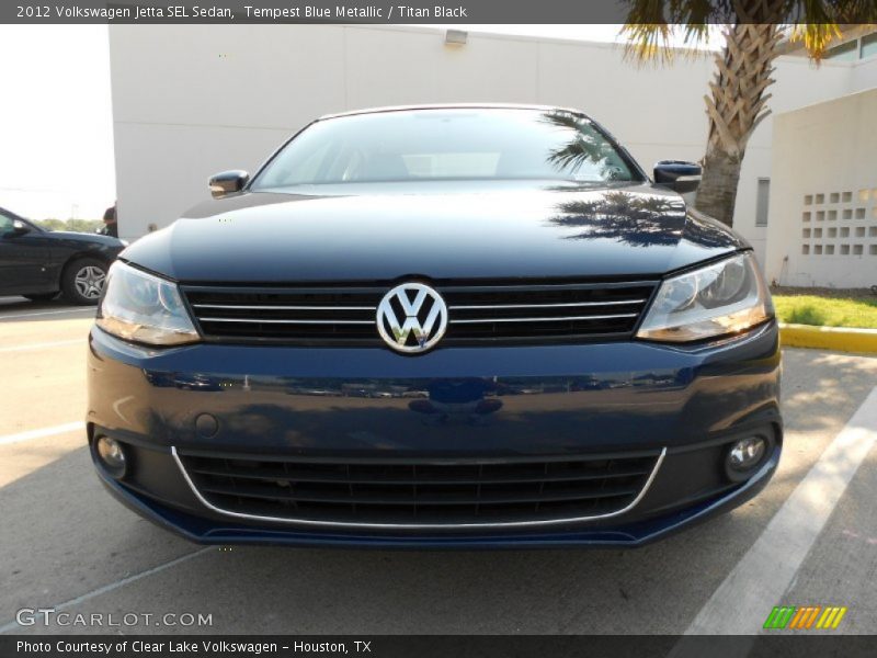 Tempest Blue Metallic / Titan Black 2012 Volkswagen Jetta SEL Sedan