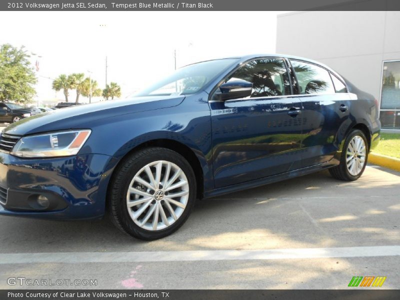 Tempest Blue Metallic / Titan Black 2012 Volkswagen Jetta SEL Sedan