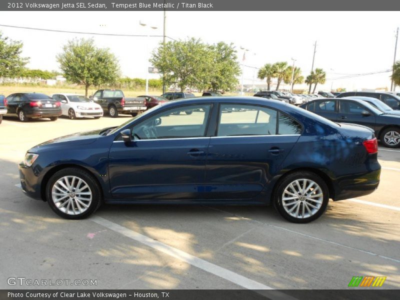 Tempest Blue Metallic / Titan Black 2012 Volkswagen Jetta SEL Sedan