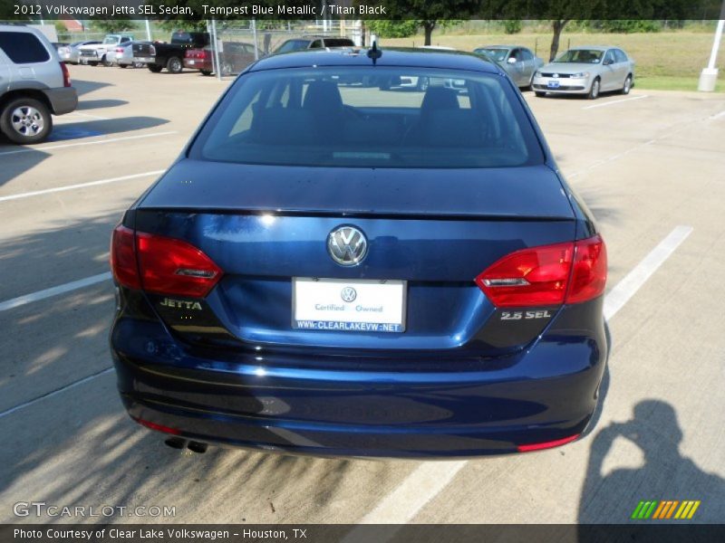 Tempest Blue Metallic / Titan Black 2012 Volkswagen Jetta SEL Sedan