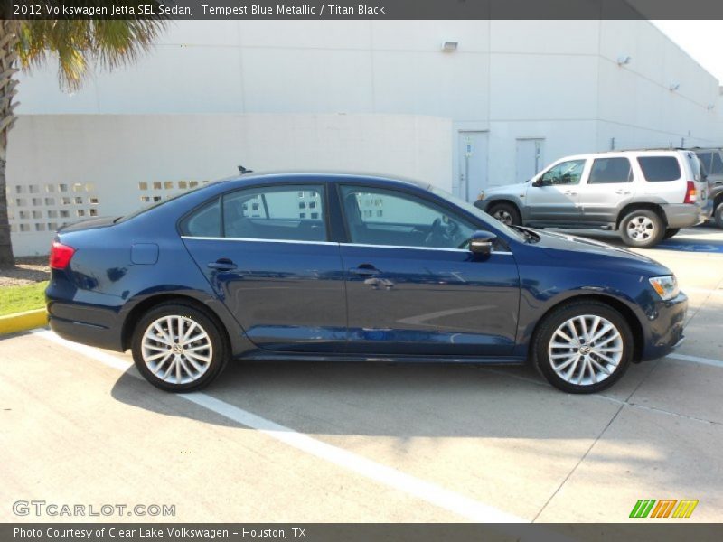 Tempest Blue Metallic / Titan Black 2012 Volkswagen Jetta SEL Sedan