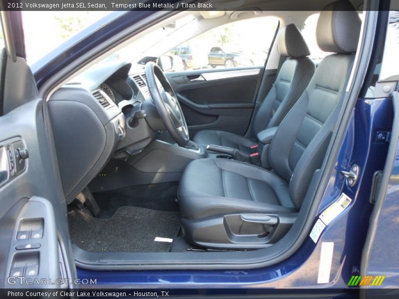 Tempest Blue Metallic / Titan Black 2012 Volkswagen Jetta SEL Sedan