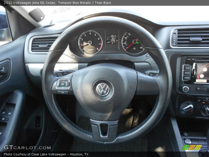 Tempest Blue Metallic / Titan Black 2012 Volkswagen Jetta SEL Sedan