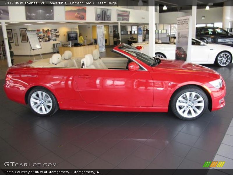 Crimson Red / Cream Beige 2012 BMW 3 Series 328i Convertible