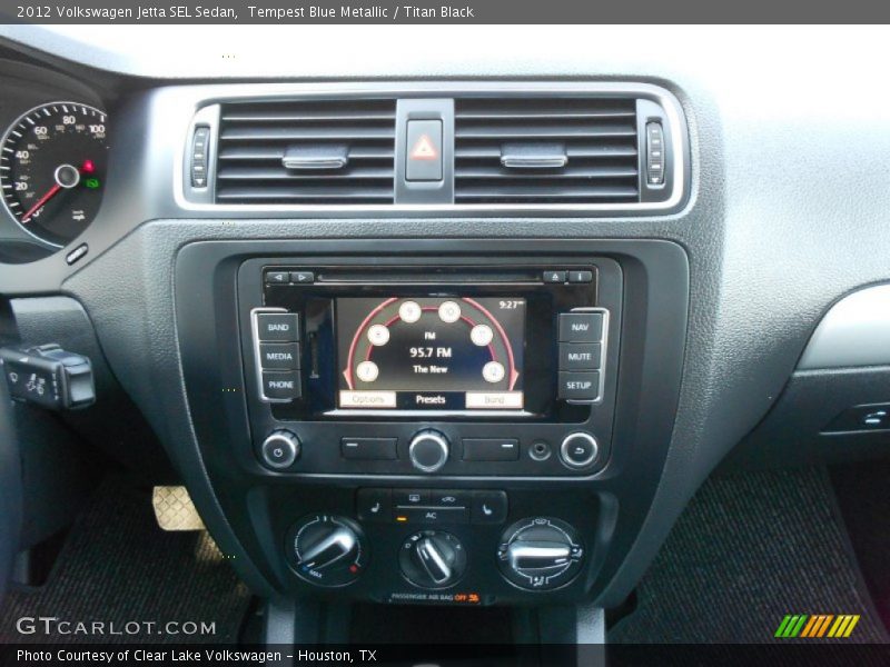 Tempest Blue Metallic / Titan Black 2012 Volkswagen Jetta SEL Sedan