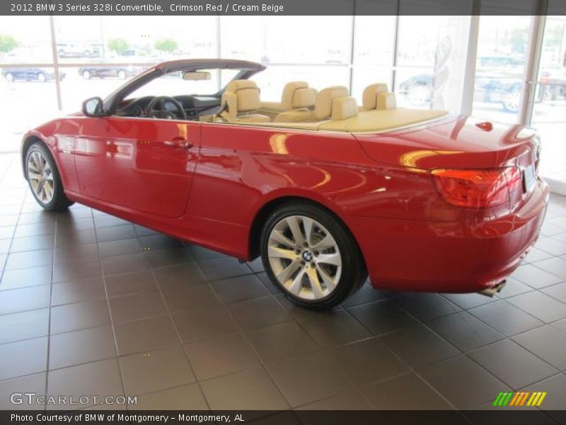 Crimson Red / Cream Beige 2012 BMW 3 Series 328i Convertible