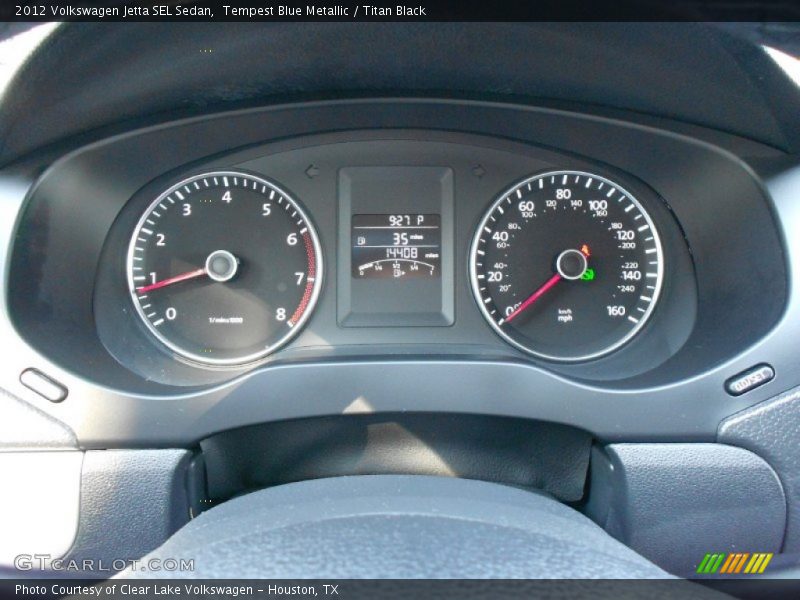 Tempest Blue Metallic / Titan Black 2012 Volkswagen Jetta SEL Sedan