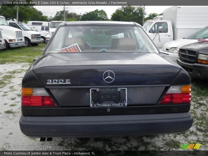 Anthracite Grey Metallic / Parchment 1988 Mercedes-Benz E Class 300 E Sedan