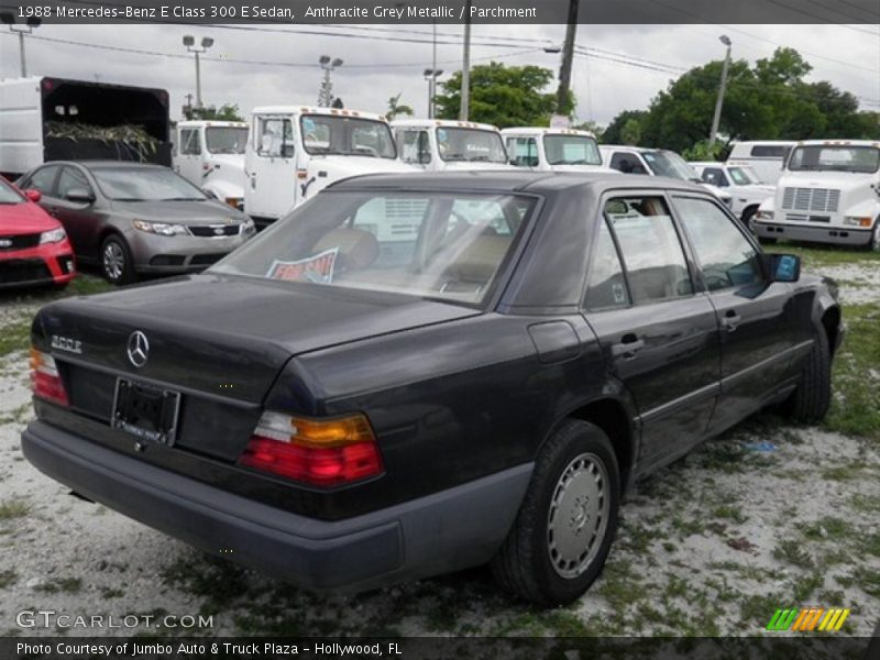 Anthracite Grey Metallic / Parchment 1988 Mercedes-Benz E Class 300 E Sedan