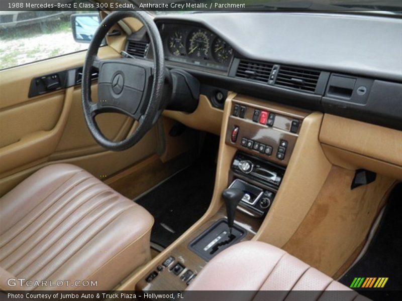 Anthracite Grey Metallic / Parchment 1988 Mercedes-Benz E Class 300 E Sedan