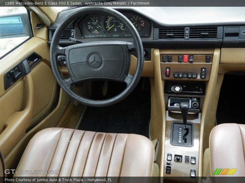 Anthracite Grey Metallic / Parchment 1988 Mercedes-Benz E Class 300 E Sedan
