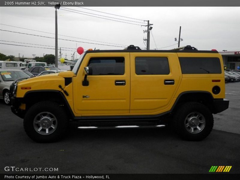 Yellow / Ebony Black 2005 Hummer H2 SUV