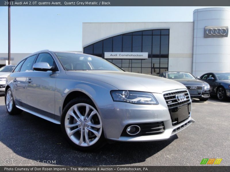 Quartz Grey Metallic / Black 2011 Audi A4 2.0T quattro Avant