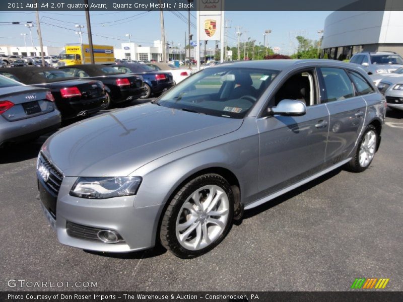 Quartz Grey Metallic / Black 2011 Audi A4 2.0T quattro Avant