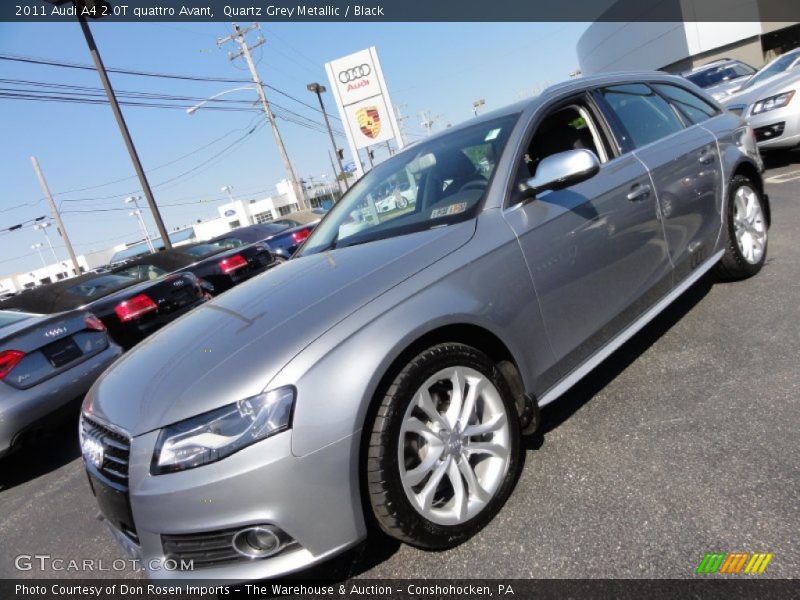 Quartz Grey Metallic / Black 2011 Audi A4 2.0T quattro Avant