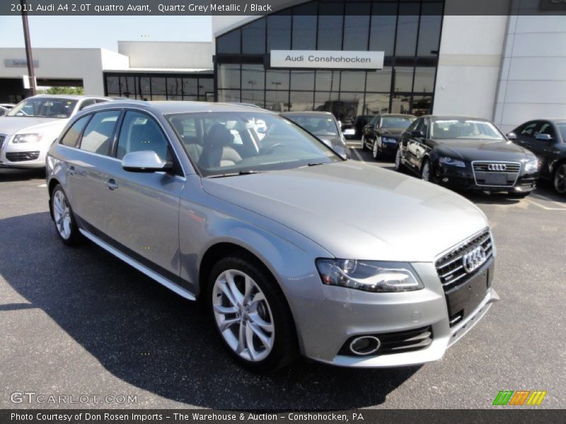 Quartz Grey Metallic / Black 2011 Audi A4 2.0T quattro Avant