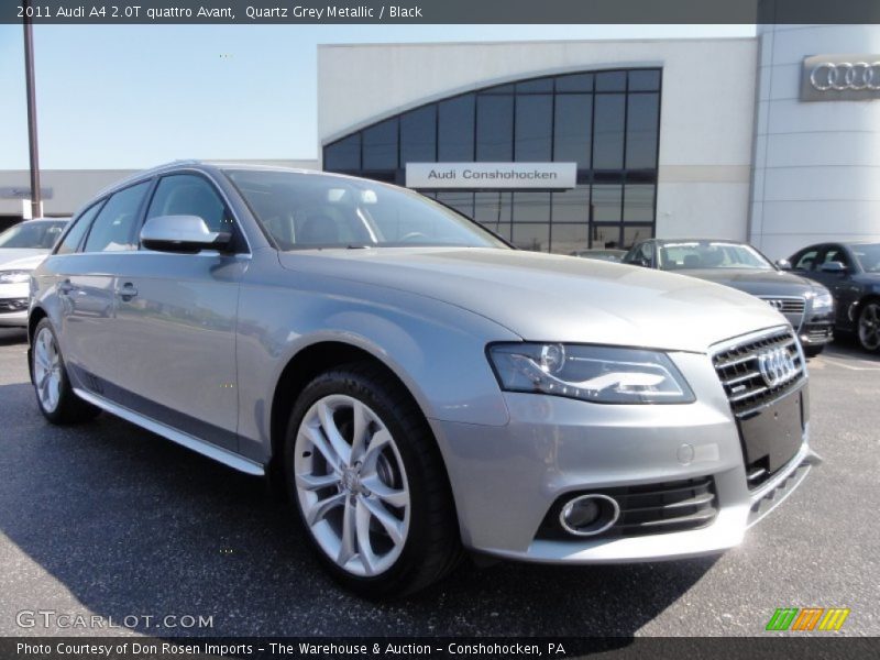 Quartz Grey Metallic / Black 2011 Audi A4 2.0T quattro Avant