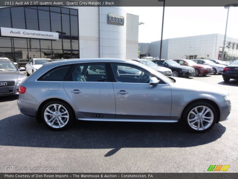 Quartz Grey Metallic / Black 2011 Audi A4 2.0T quattro Avant