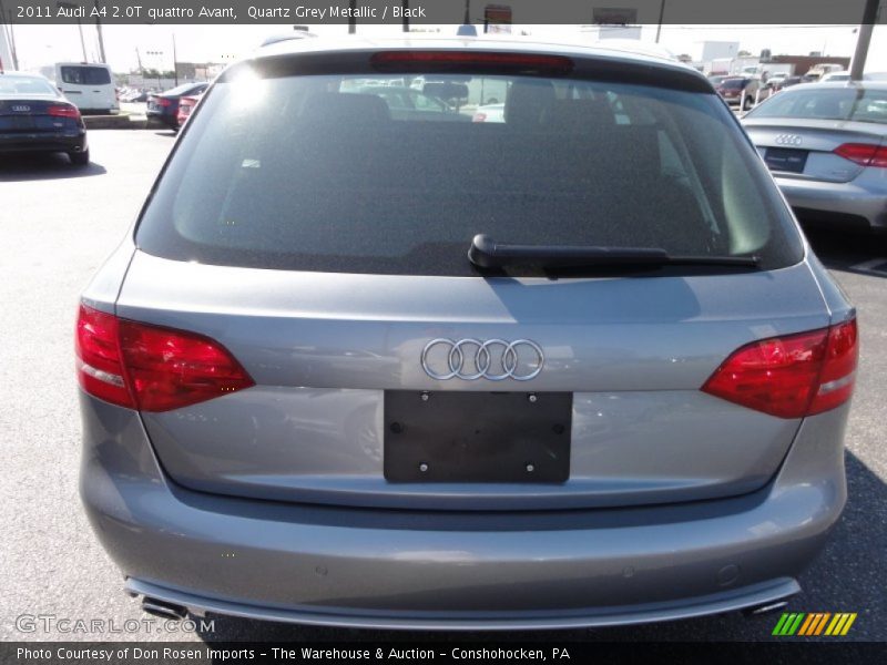 Quartz Grey Metallic / Black 2011 Audi A4 2.0T quattro Avant