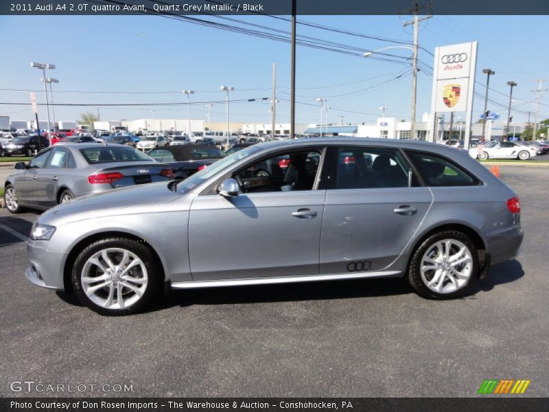 Quartz Grey Metallic / Black 2011 Audi A4 2.0T quattro Avant