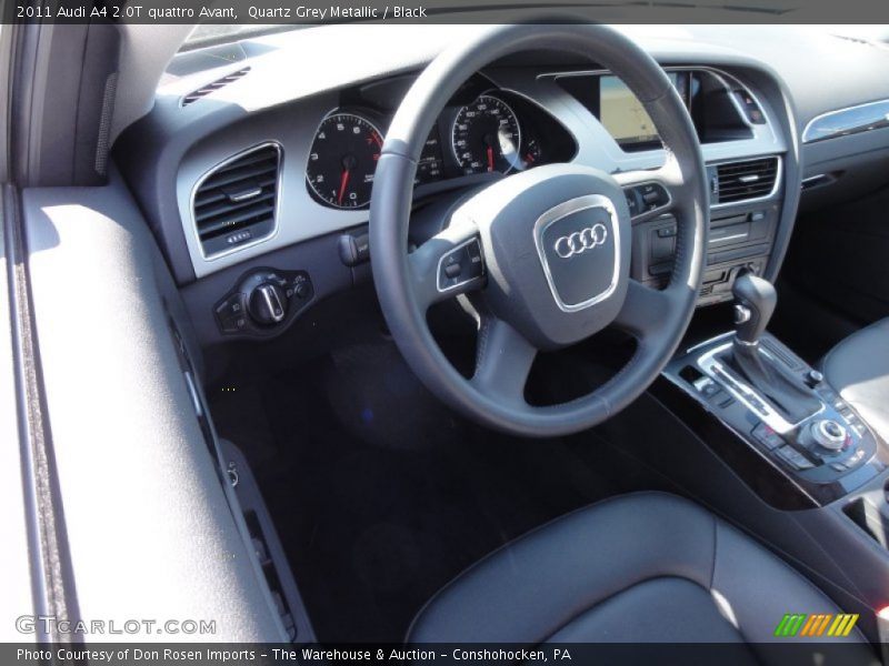 Quartz Grey Metallic / Black 2011 Audi A4 2.0T quattro Avant