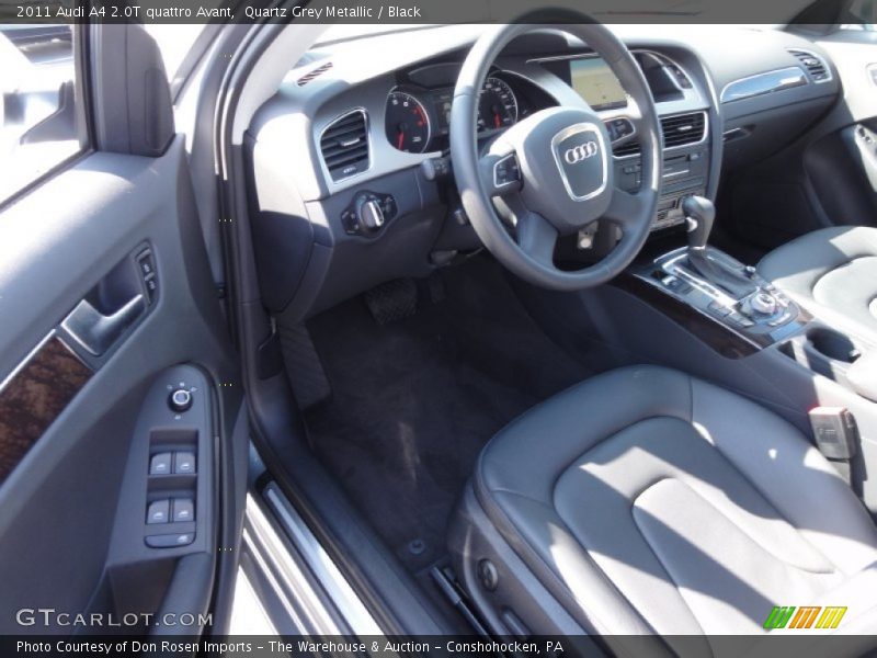 Quartz Grey Metallic / Black 2011 Audi A4 2.0T quattro Avant