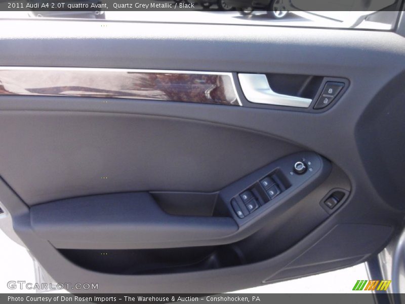 Quartz Grey Metallic / Black 2011 Audi A4 2.0T quattro Avant