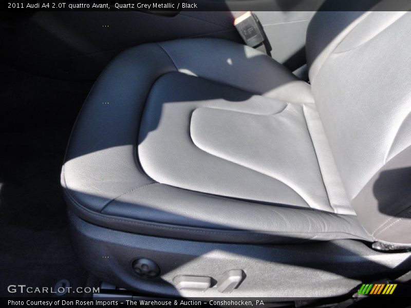 Quartz Grey Metallic / Black 2011 Audi A4 2.0T quattro Avant