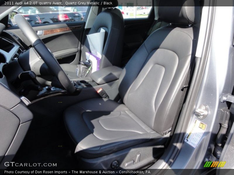 Quartz Grey Metallic / Black 2011 Audi A4 2.0T quattro Avant