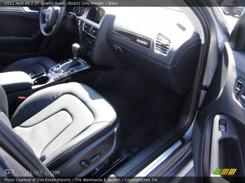 Quartz Grey Metallic / Black 2011 Audi A4 2.0T quattro Avant