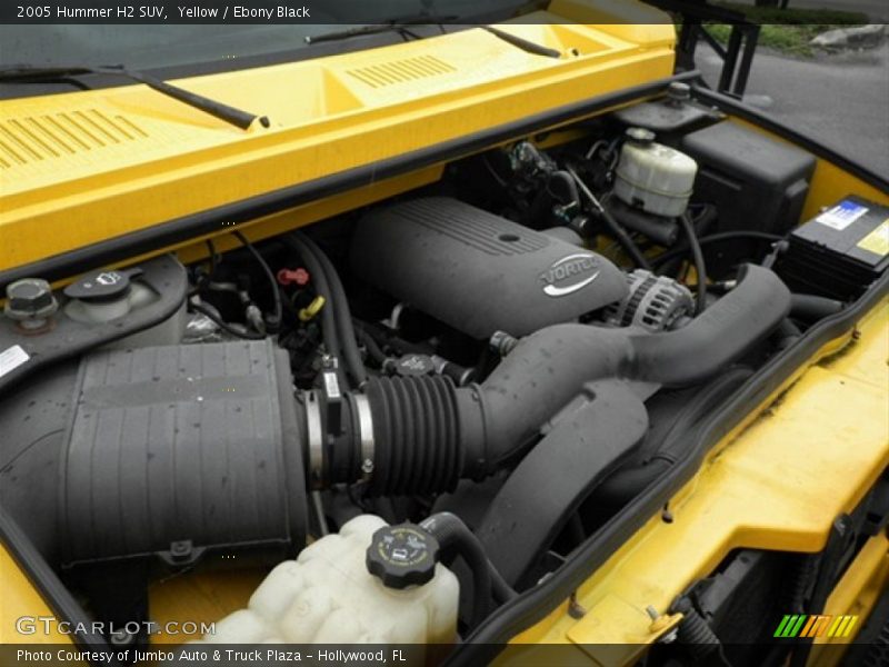 Yellow / Ebony Black 2005 Hummer H2 SUV