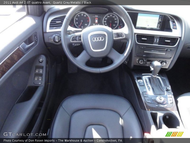 Quartz Grey Metallic / Black 2011 Audi A4 2.0T quattro Avant