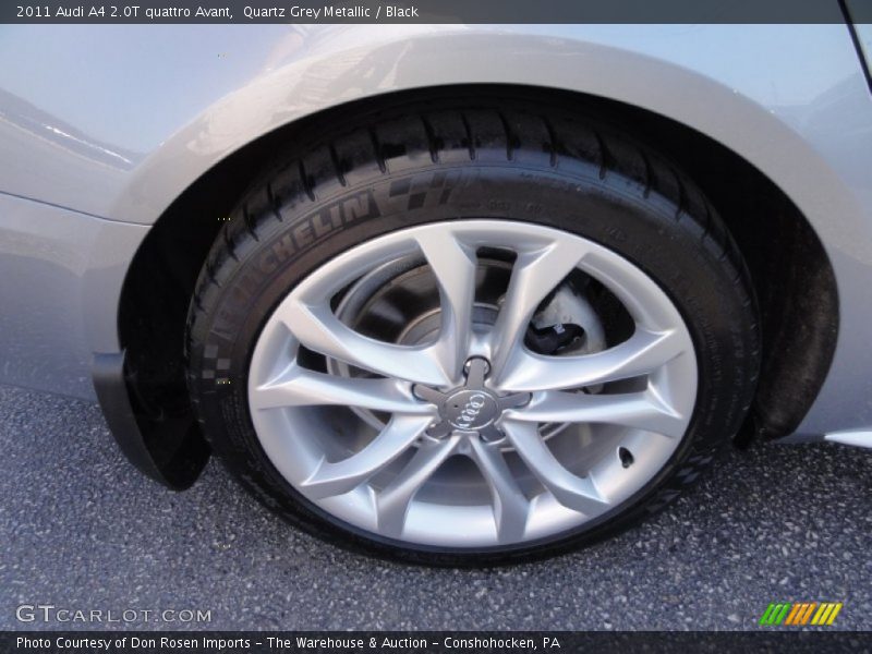 Quartz Grey Metallic / Black 2011 Audi A4 2.0T quattro Avant