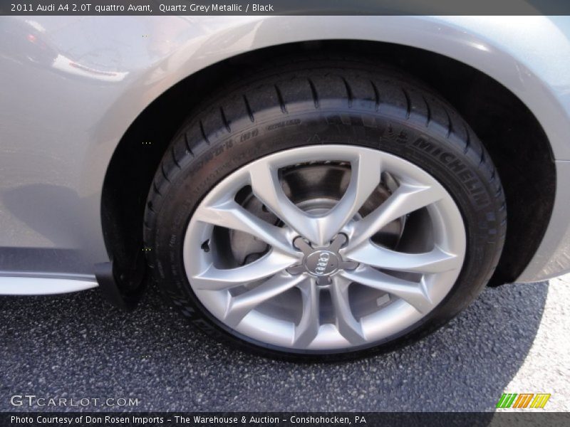 Quartz Grey Metallic / Black 2011 Audi A4 2.0T quattro Avant
