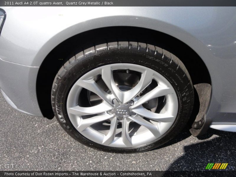 Quartz Grey Metallic / Black 2011 Audi A4 2.0T quattro Avant