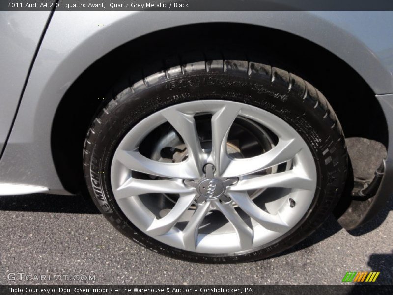 Quartz Grey Metallic / Black 2011 Audi A4 2.0T quattro Avant