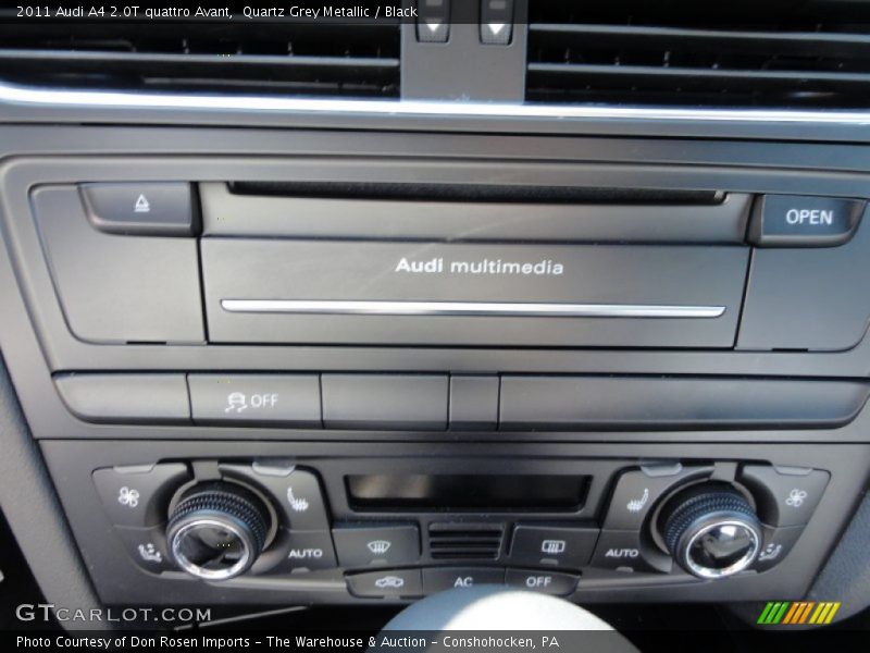 Quartz Grey Metallic / Black 2011 Audi A4 2.0T quattro Avant