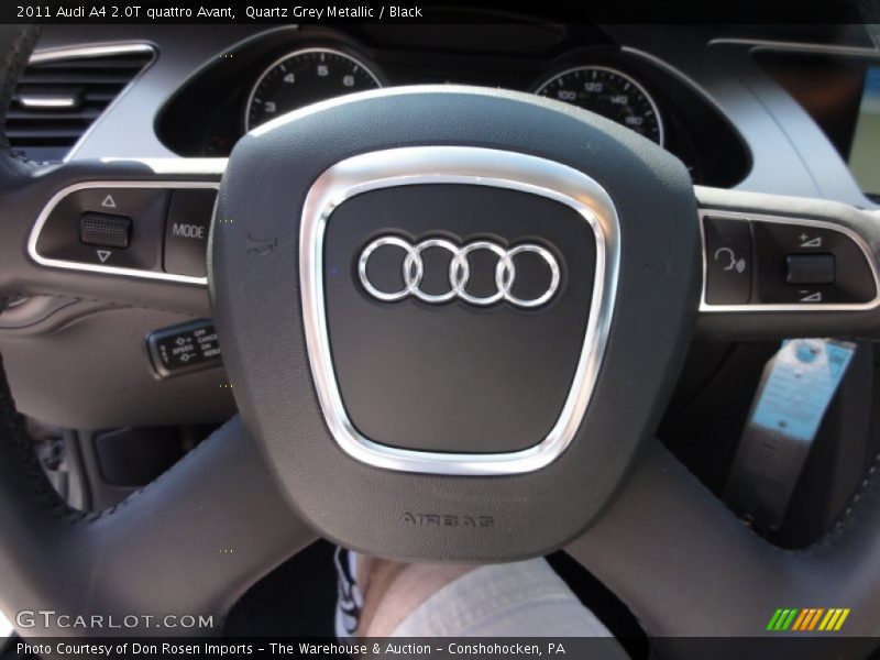 Quartz Grey Metallic / Black 2011 Audi A4 2.0T quattro Avant