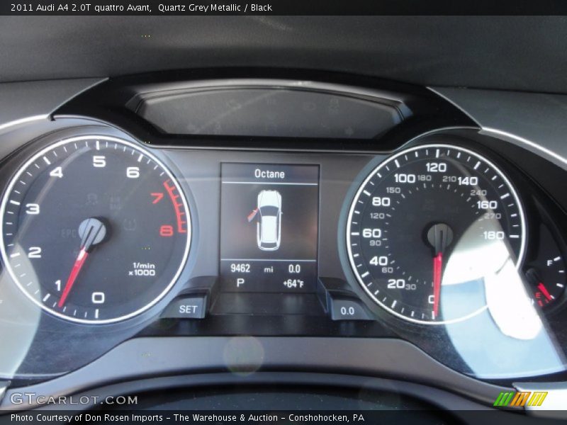 Quartz Grey Metallic / Black 2011 Audi A4 2.0T quattro Avant