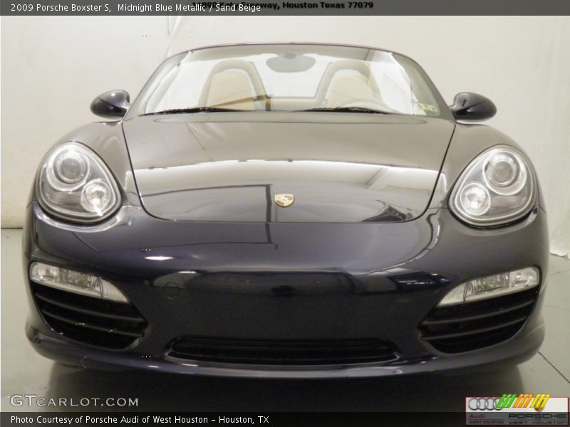 Midnight Blue Metallic / Sand Beige 2009 Porsche Boxster S