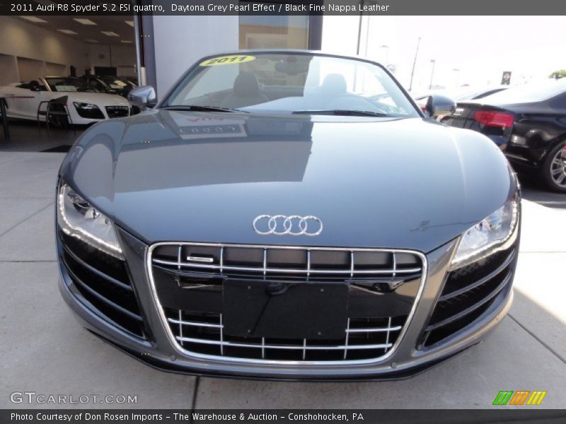 Daytona Grey Pearl Effect / Black Fine Nappa Leather 2011 Audi R8 Spyder 5.2 FSI quattro