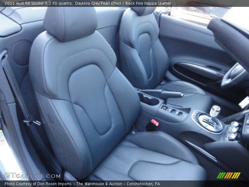 Daytona Grey Pearl Effect / Black Fine Nappa Leather 2011 Audi R8 Spyder 5.2 FSI quattro