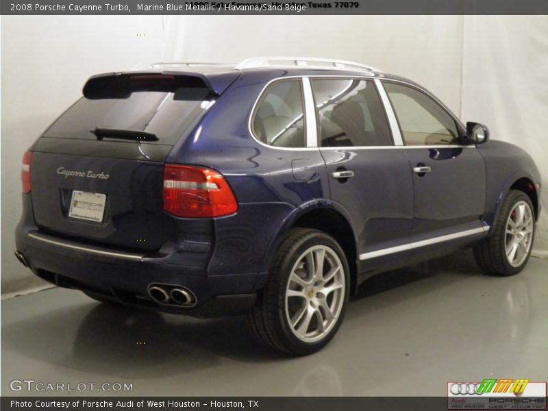 Marine Blue Metallic / Havanna/Sand Beige 2008 Porsche Cayenne Turbo