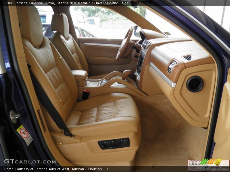 Marine Blue Metallic / Havanna/Sand Beige 2008 Porsche Cayenne Turbo