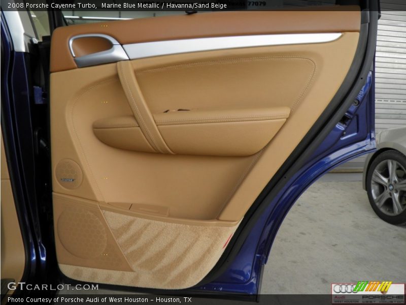 Marine Blue Metallic / Havanna/Sand Beige 2008 Porsche Cayenne Turbo