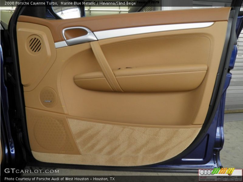 Marine Blue Metallic / Havanna/Sand Beige 2008 Porsche Cayenne Turbo