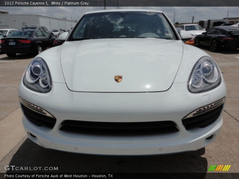 White / Platinum Grey 2012 Porsche Cayenne S