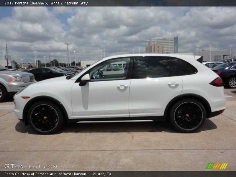 White / Platinum Grey 2012 Porsche Cayenne S