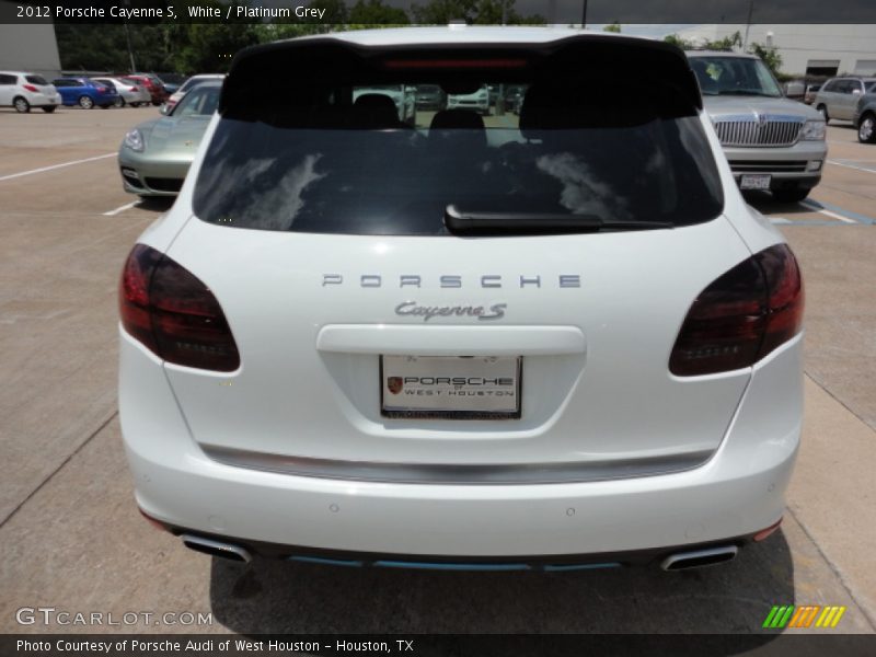 White / Platinum Grey 2012 Porsche Cayenne S